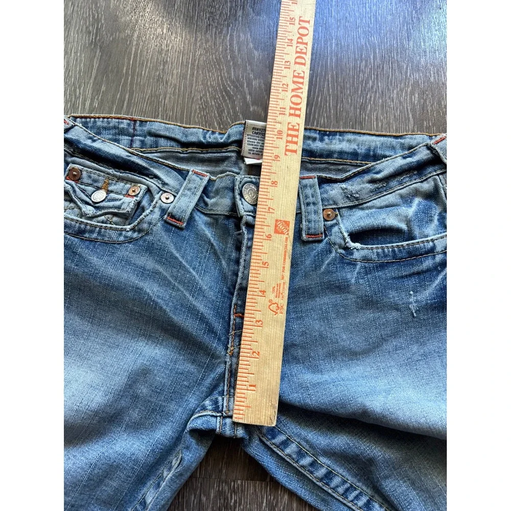 True Religion Joey Flare Bootcut Honeycomb Fade Jeans Size 31